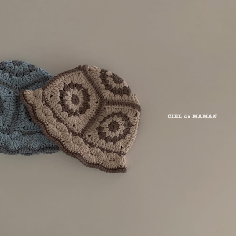 CIEL DE MAMAN - Korean Children Fashion - #Kfashion4kids - Snow Flower Knit Bucket Hat - 5