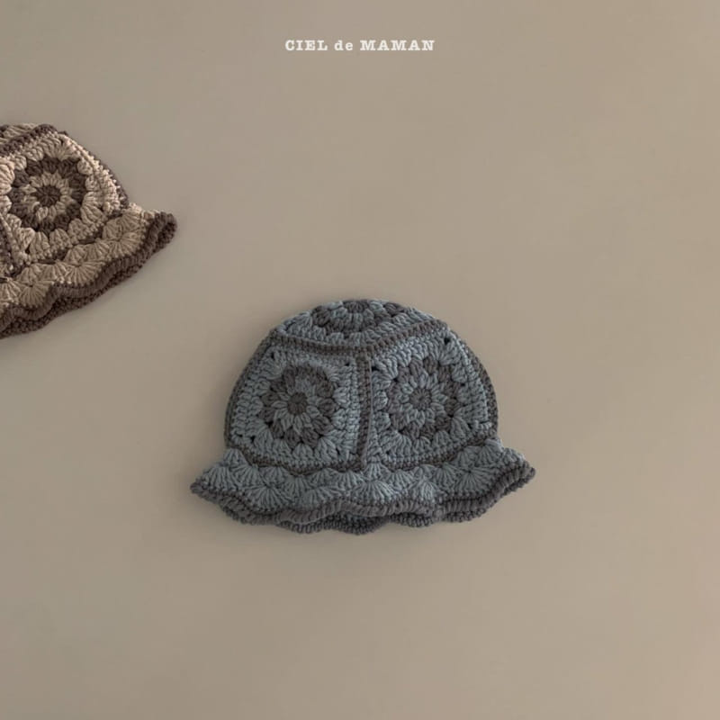 CIEL DE MAMAN - Korean Children Fashion - #Kfashion4kids - Snow Flower Knit Bucket Hat - 6