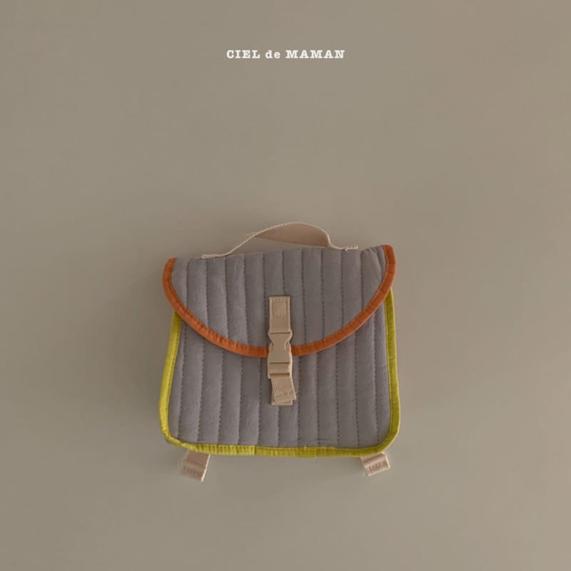 CIEL DE MAMAN - Korean Children Fashion - #Kfashion4kids - Colored Quilting Back Bag - 8