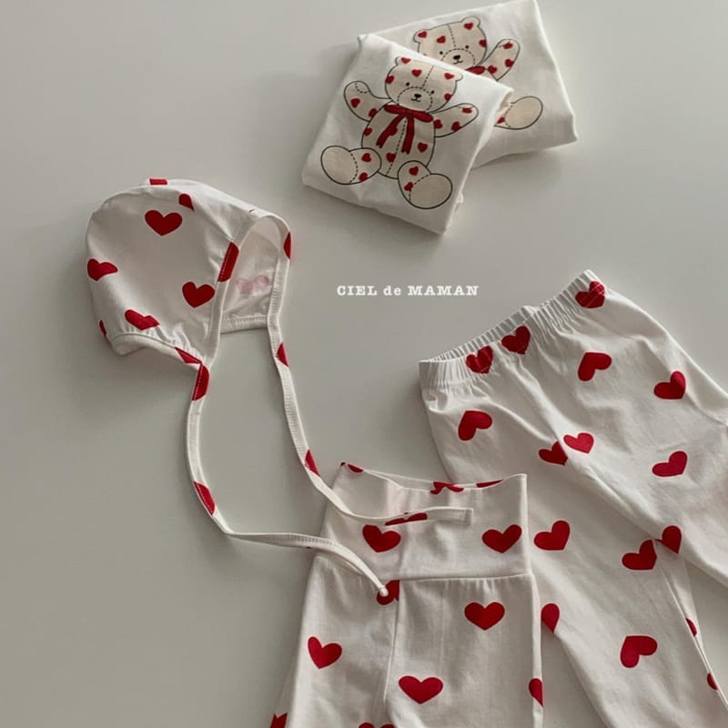 CIEL DE MAMAN - Korean Children Fashion - #Kfashion4kids - Heart Bear Easywear - 10