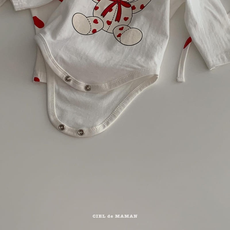 CIEL DE MAMAN - Korean Children Fashion - #Kfashion4kids - Heart Bear Easywear - 4