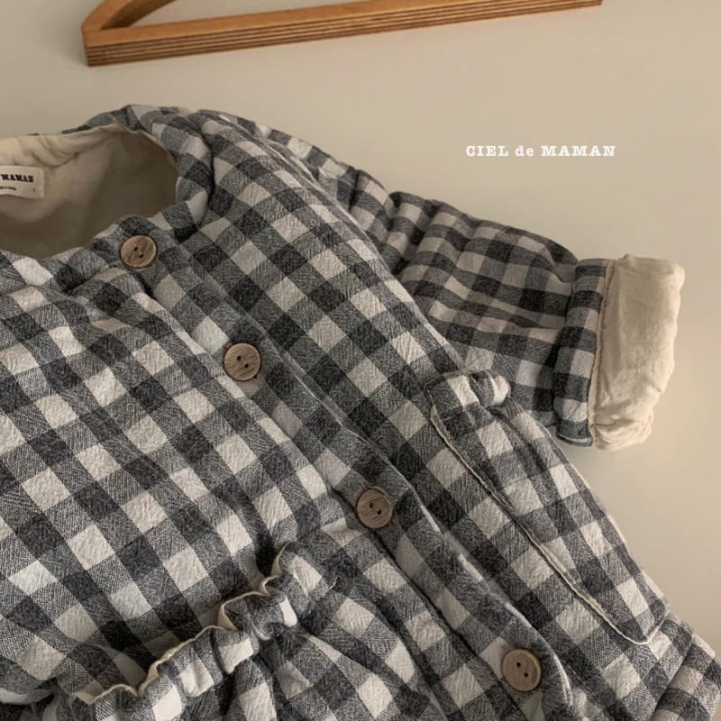 CIEL DE MAMAN - Korean Children Fashion - #Kfashion4kids - Check Bonding Jacket - 6