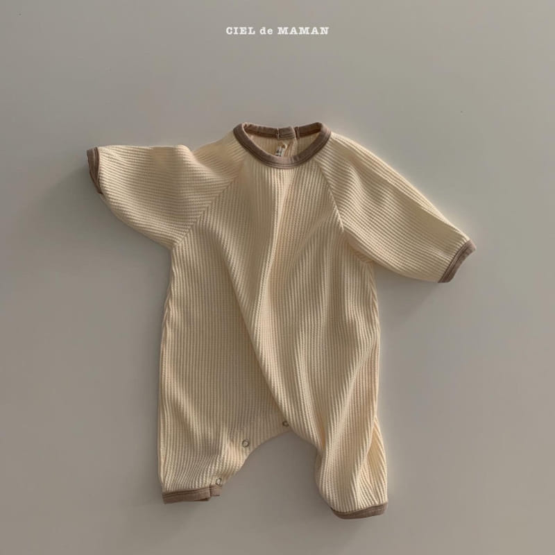 CIEL DE MAMAN - Korean Children Fashion - #Kfashion4kids - Waffle All-in-one Bodysuit - 2