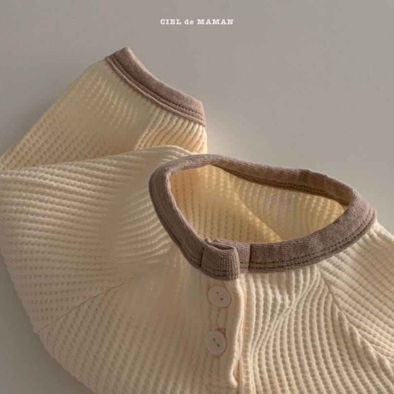 CIEL DE MAMAN - Korean Children Fashion - #Kfashion4kids - Waffle All-in-one Bodysuit - 3