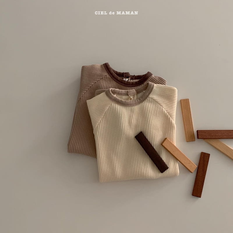 CIEL DE MAMAN - Korean Children Fashion - #Kfashion4kids - Waffle All-in-one Bodysuit - 7