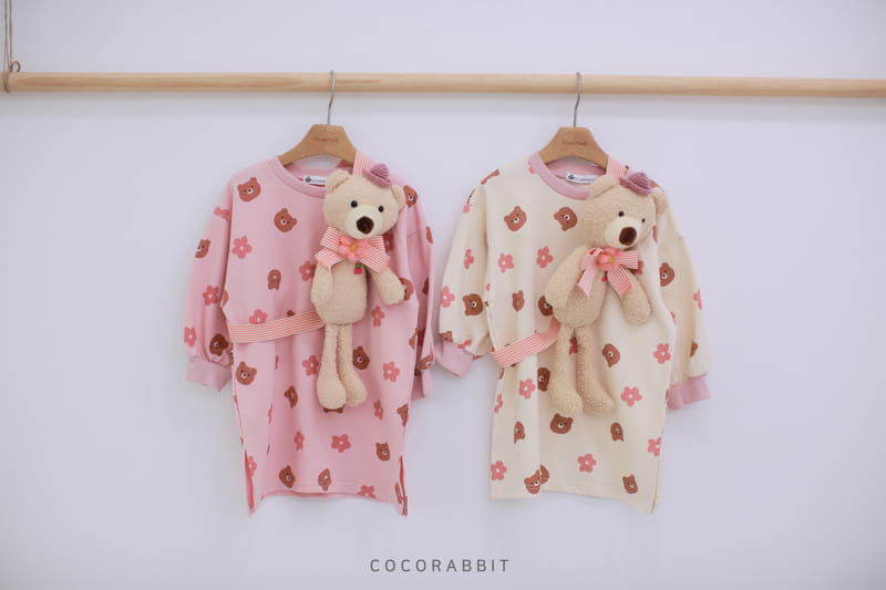 COCO RABBIT - Korean Children Fashion - #Kfashion4kids - Big Bear Flower One-piece - 10