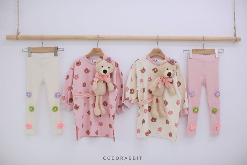 COCO RABBIT - Korean Children Fashion - #Kfashion4kids - Big Bear Flower One-piece - 11