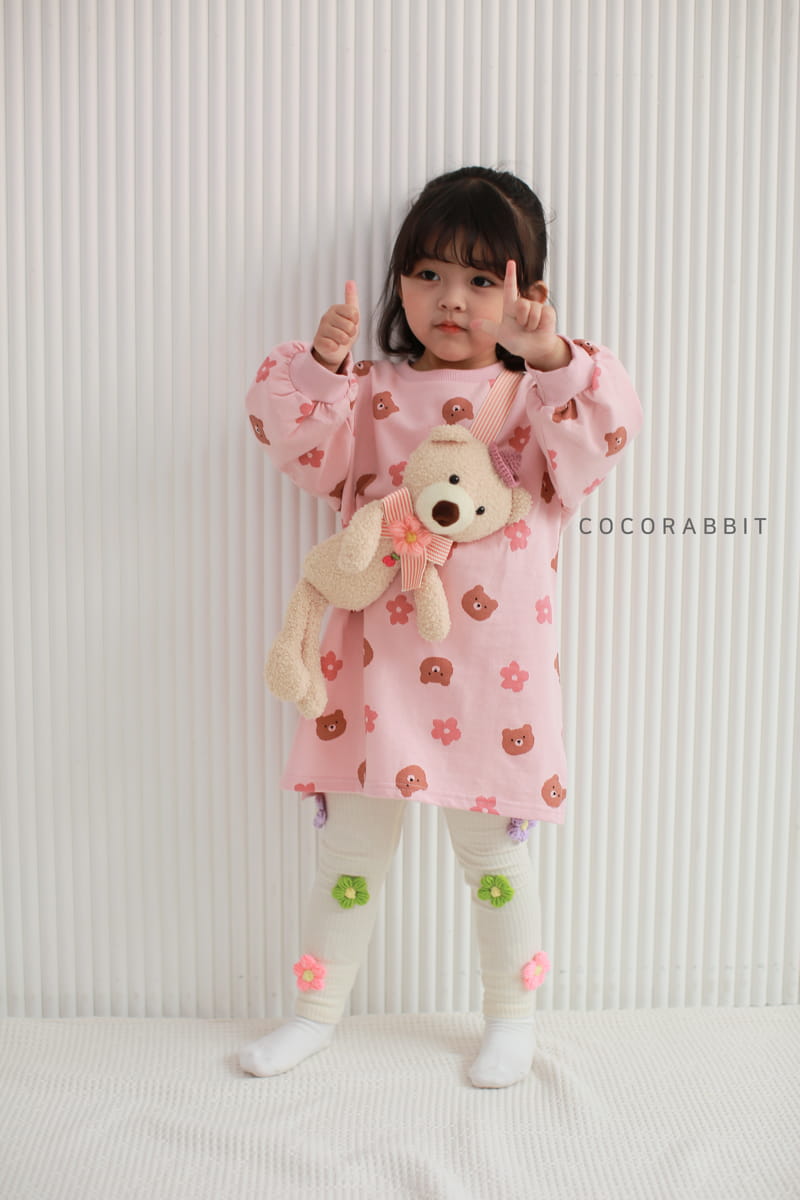 COCO RABBIT - Korean Children Fashion - #Kfashion4kids - Big Bear Flower One-piece - 3