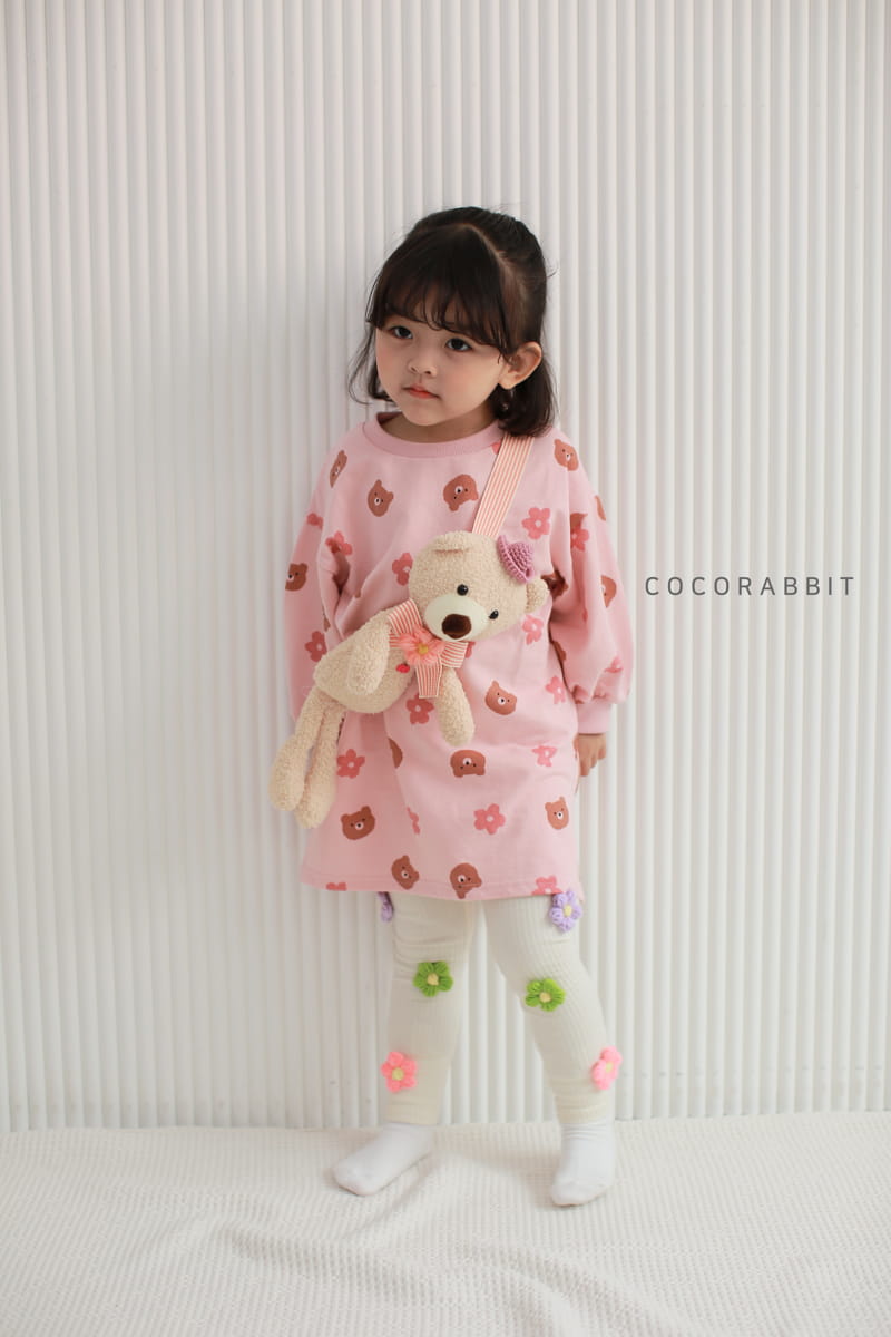 COCO RABBIT - Korean Children Fashion - #Kfashion4kids - Big Bear Flower One-piece - 4