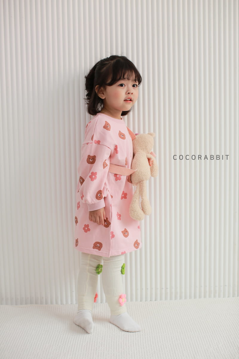 COCO RABBIT - Korean Children Fashion - #Kfashion4kids - Big Bear Flower One-piece - 5