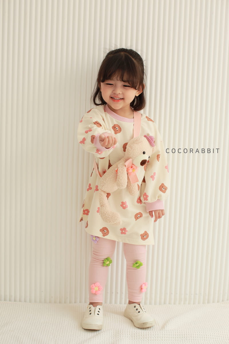 COCO RABBIT - Korean Children Fashion - #Kfashion4kids - Big Bear Flower One-piece - 8
