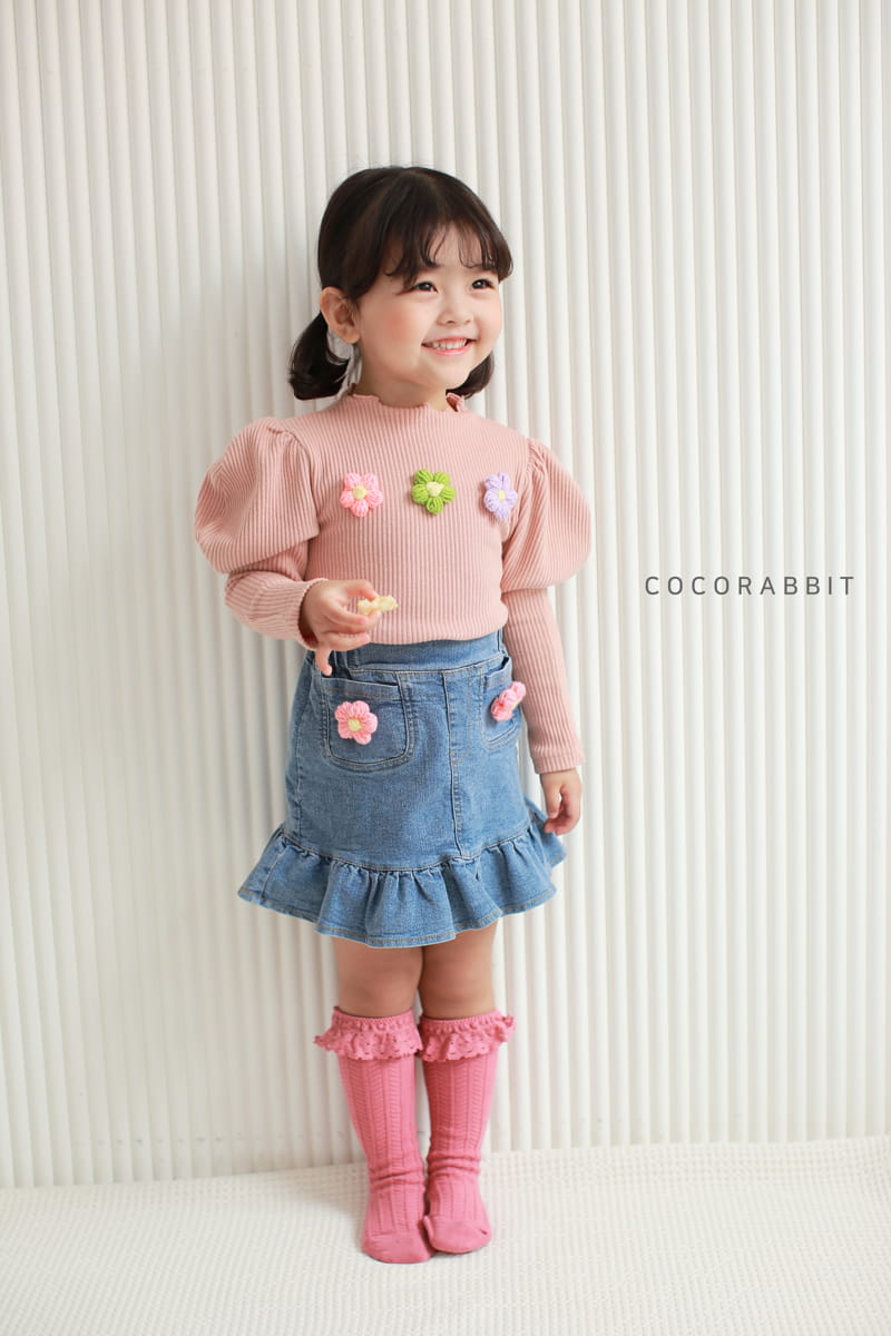 COCO RABBIT - Korean Children Fashion - #Kfashion4kids - Flower Pocket Skirt