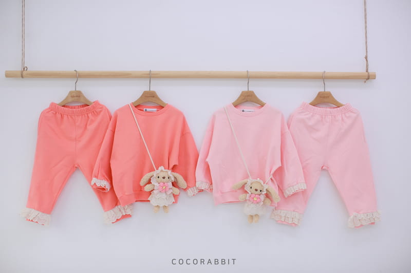 COCO RABBIT - Korean Children Fashion - #Kfashion4kids - Rabbit Lace Top Bottom Set - 10