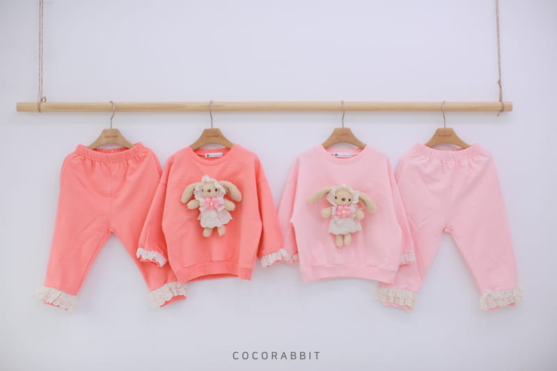 COCO RABBIT - Korean Children Fashion - #Kfashion4kids - Rabbit Lace Top Bottom Set - 11