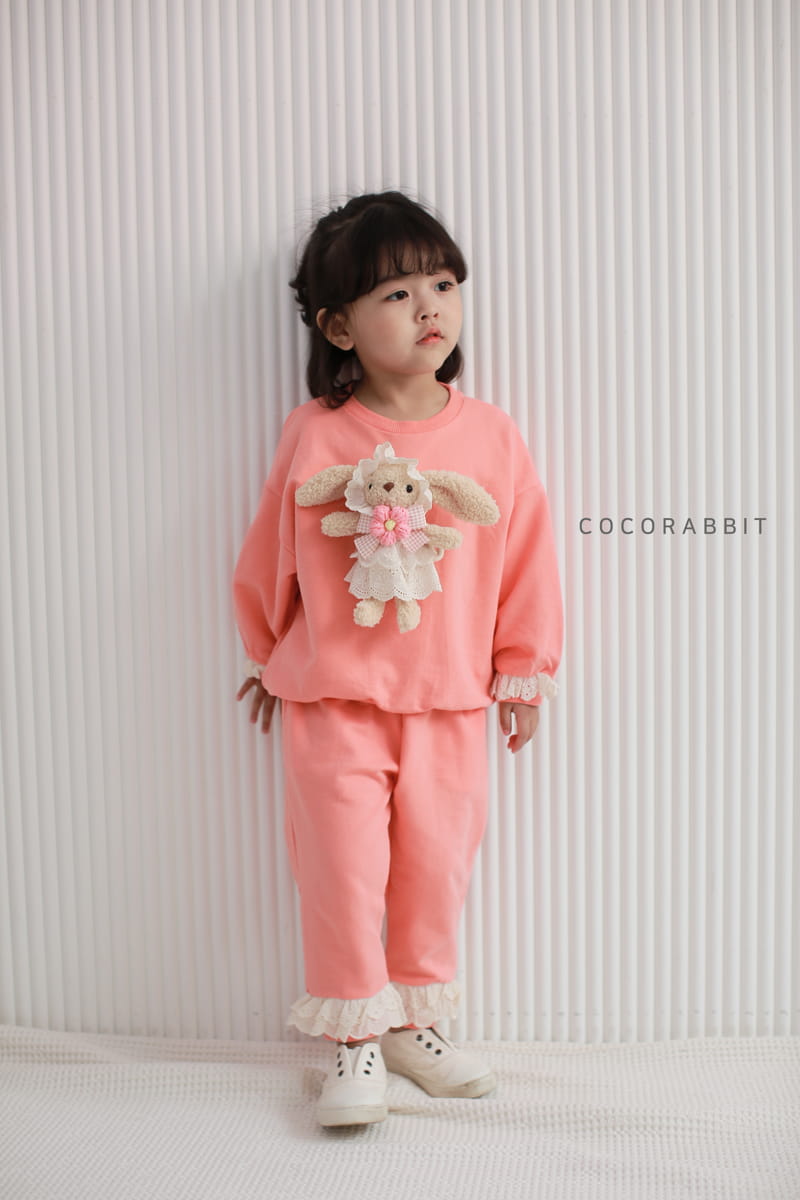 COCO RABBIT - Korean Children Fashion - #Kfashion4kids - Rabbit Lace Top Bottom Set - 2