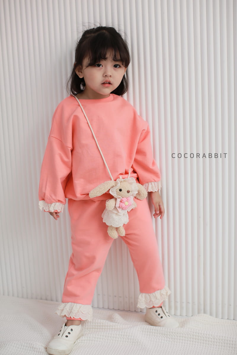 COCO RABBIT - Korean Children Fashion - #Kfashion4kids - Rabbit Lace Top Bottom Set - 4