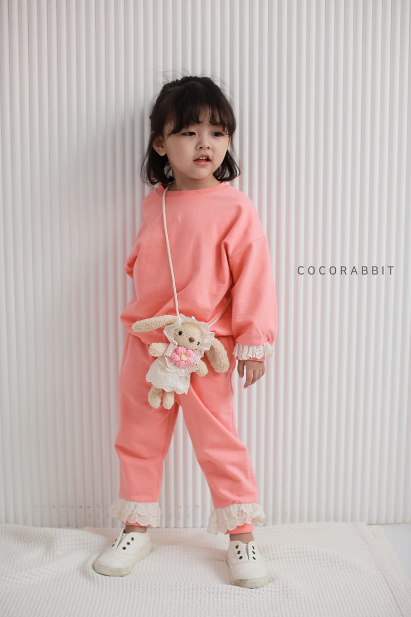 COCO RABBIT - Korean Children Fashion - #Kfashion4kids - Rabbit Lace Top Bottom Set - 5