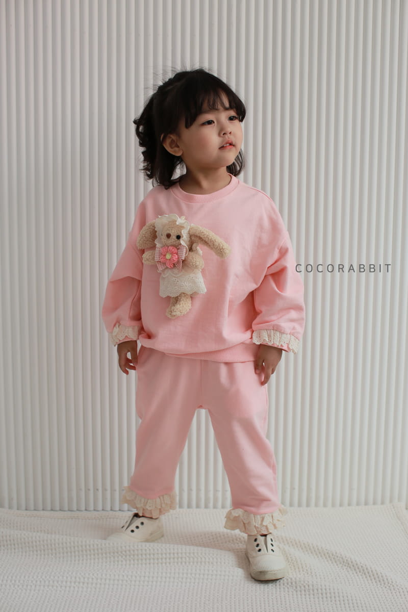 COCO RABBIT - Korean Children Fashion - #Kfashion4kids - Rabbit Lace Top Bottom Set - 9