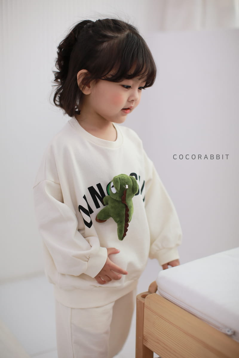 COCO RABBIT - Korean Children Fashion - #Kfashion4kids - Dino Top Bottom Set