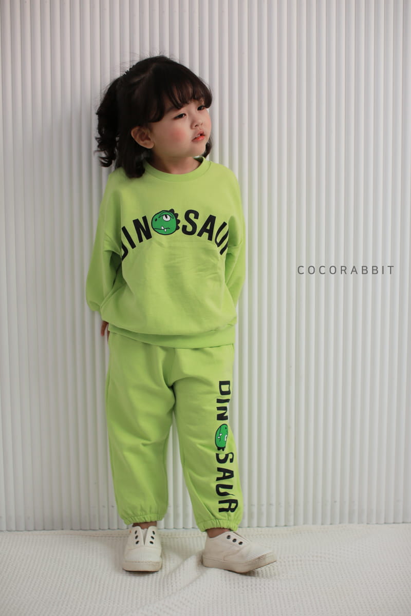 COCO RABBIT - Korean Children Fashion - #Kfashion4kids - Dino Top Bottom Set - 10