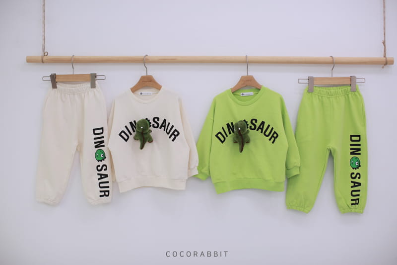 COCO RABBIT - Korean Children Fashion - #Kfashion4kids - Dino Top Bottom Set - 11