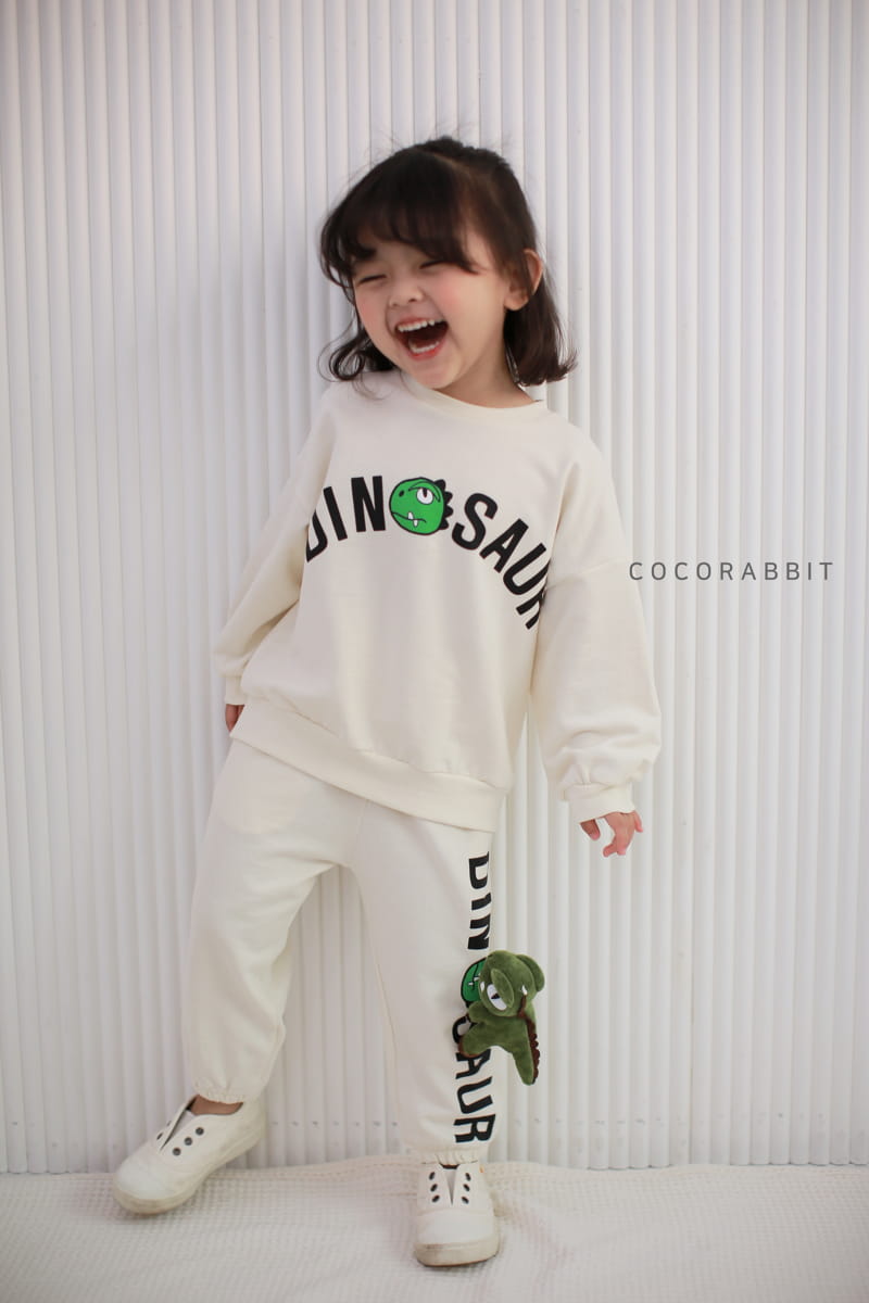 COCO RABBIT - Korean Children Fashion - #Kfashion4kids - Dino Top Bottom Set - 2