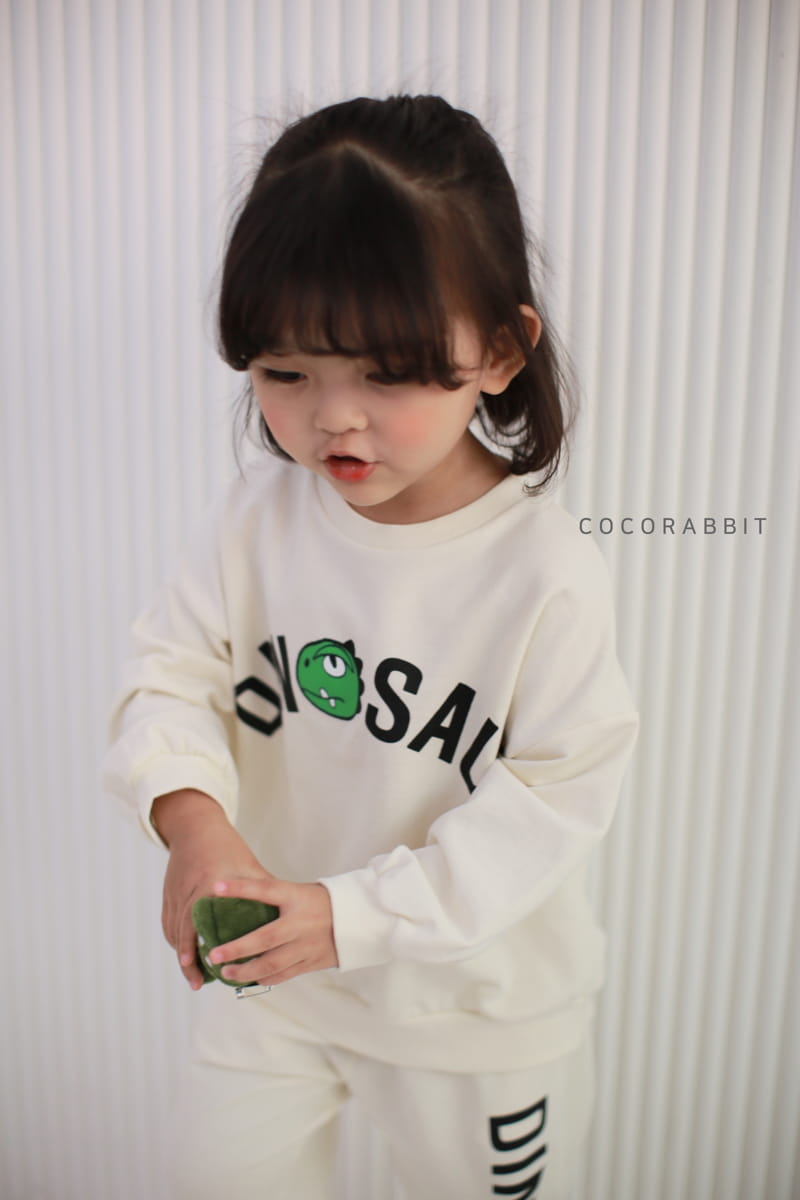 COCO RABBIT - Korean Children Fashion - #Kfashion4kids - Dino Top Bottom Set - 5