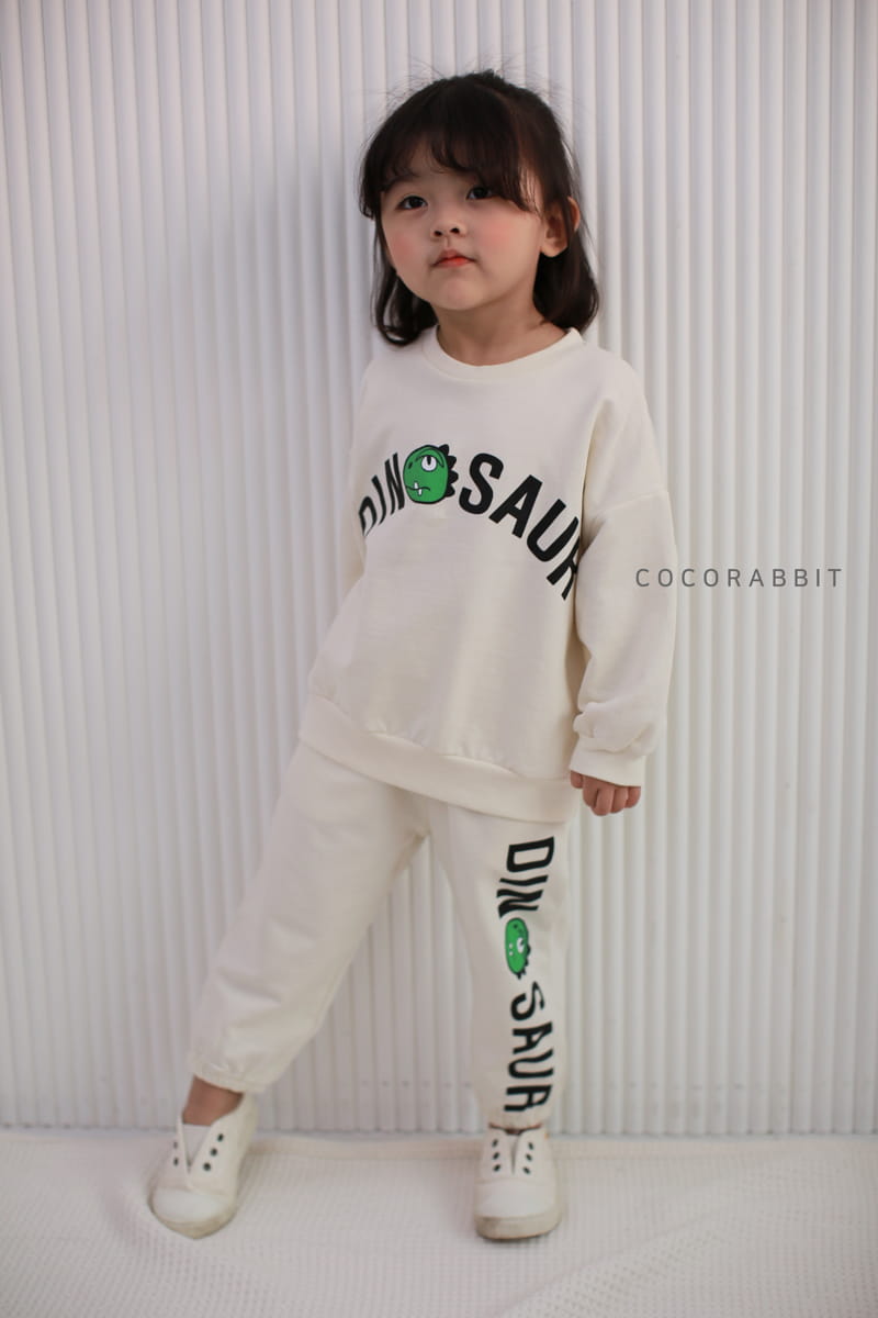 COCO RABBIT - Korean Children Fashion - #Kfashion4kids - Dino Top Bottom Set - 6
