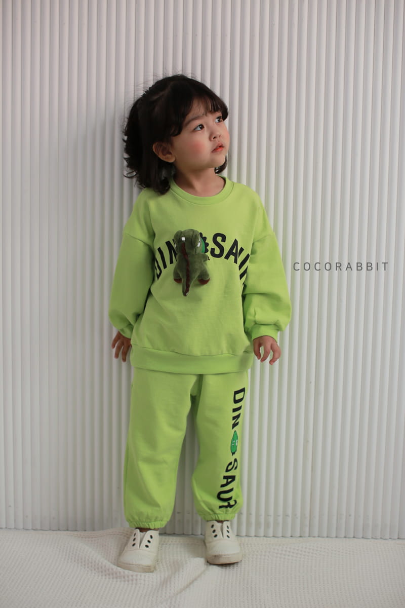 COCO RABBIT - Korean Children Fashion - #Kfashion4kids - Dino Top Bottom Set - 7