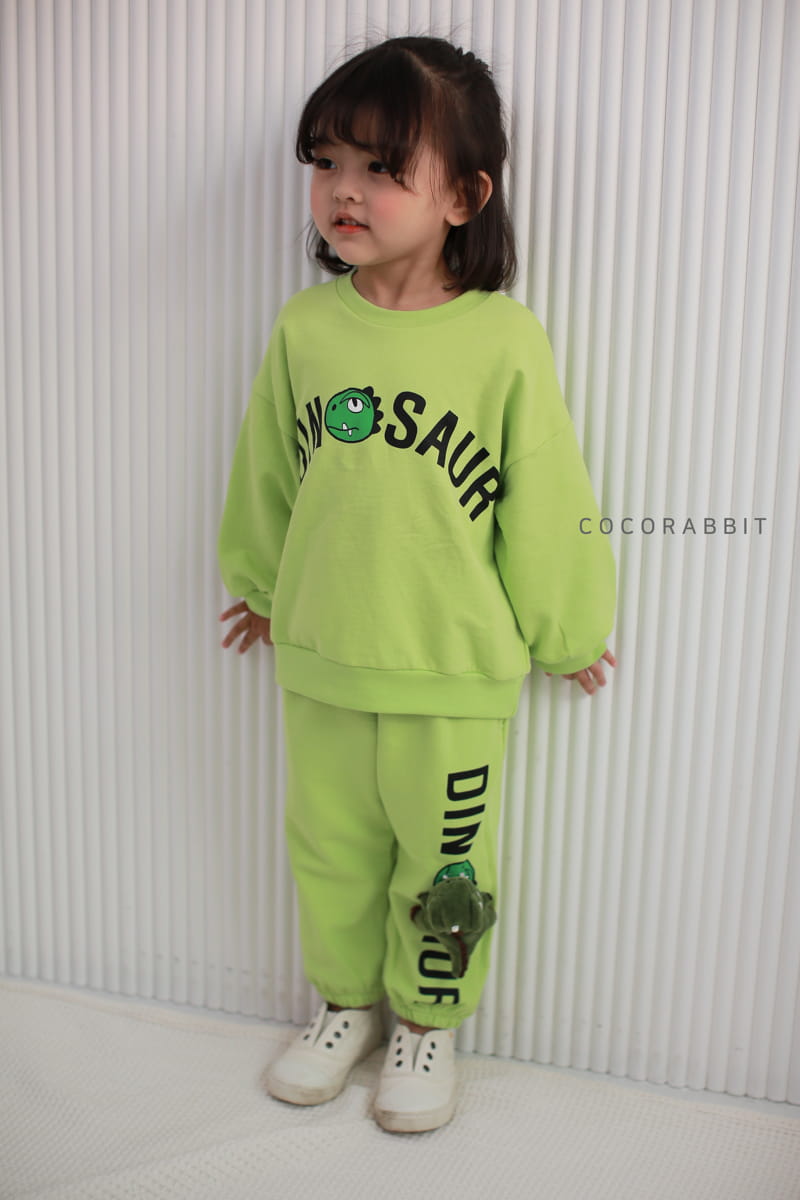 COCO RABBIT - Korean Children Fashion - #Kfashion4kids - Dino Top Bottom Set - 8