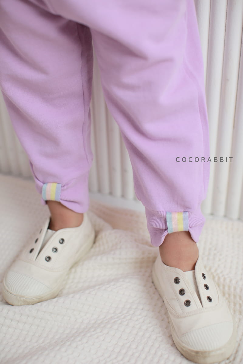 COCO RABBIT - Korean Children Fashion - #Kfashion4kids - Bear Rainbow Top Bottom Set - 3