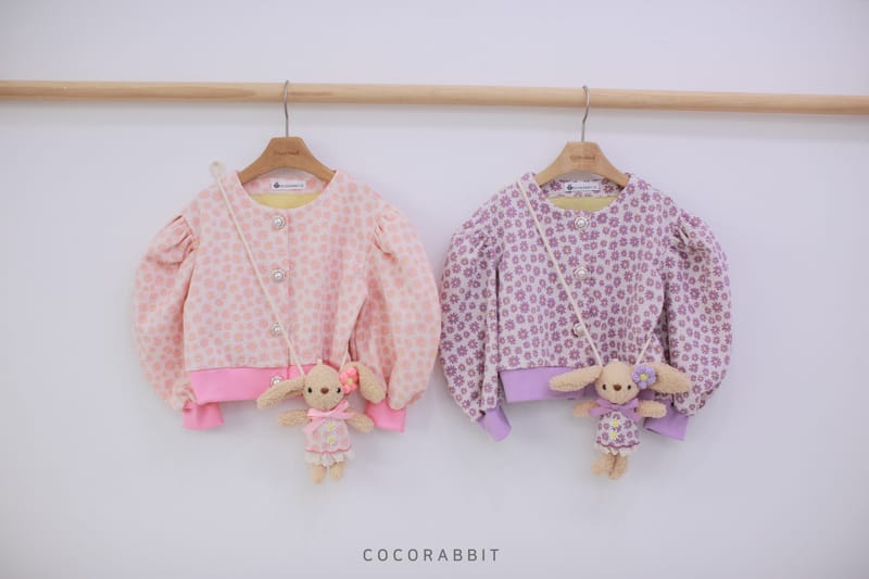COCO RABBIT - Korean Children Fashion - #Kfashion4kids - Rabbit Flower Puff Cardigan - 11