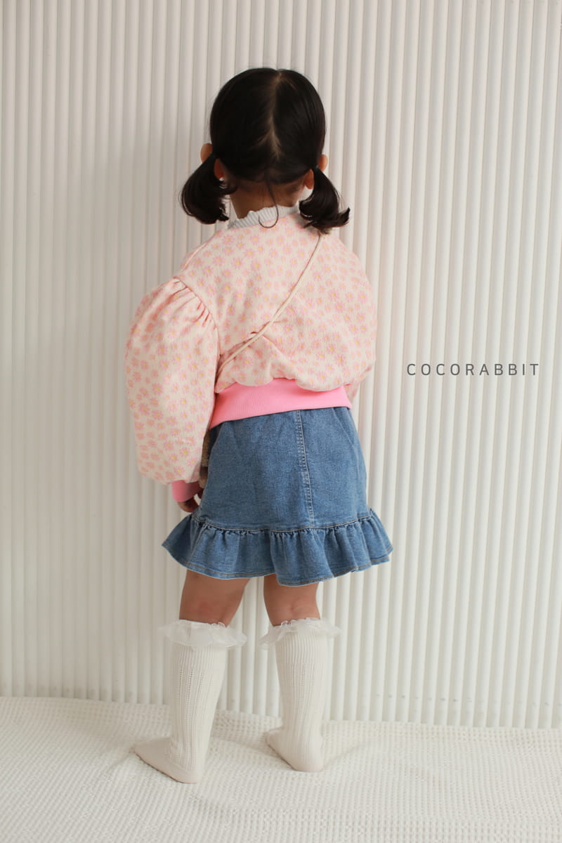COCO RABBIT - Korean Children Fashion - #Kfashion4kids - Rabbit Flower Puff Cardigan - 3
