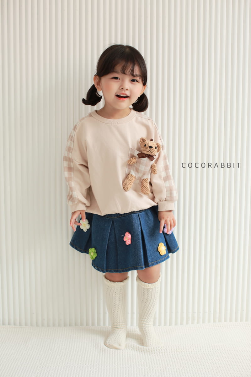 COCO RABBIT - Korean Children Fashion - #Kfashion4kids - Check Bear Sweatshirt - 11