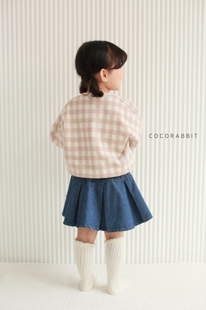 COCO RABBIT - Korean Children Fashion - #Kfashion4kids - Check Bear Sweatshirt - 8
