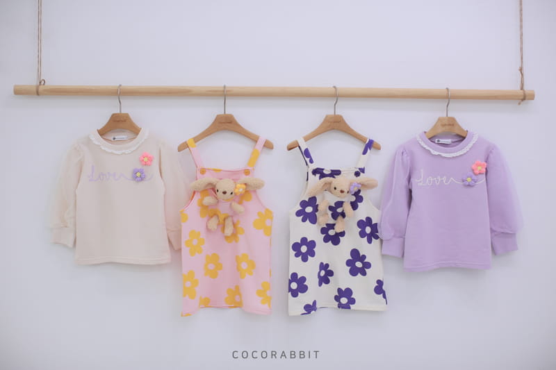 COCO RABBIT - Korean Children Fashion - #Kfashion4kids - Flower Puff Cha Tee - 12