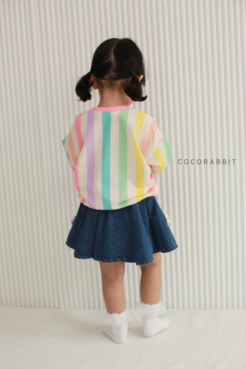 COCO RABBIT - Korean Children Fashion - #Kfashion4kids - Bear Rainbow Sweatshirt - 9