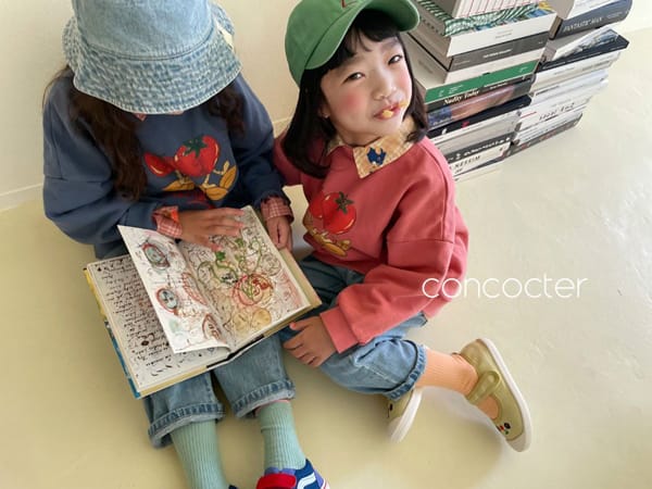 CONCOCTER - Korean Children Fashion - #Kfashion4kids - Vintage Tomato Sweatshirt