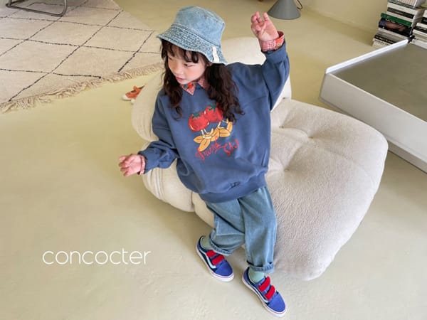 CONCOCTER - Korean Children Fashion - #Kfashion4kids - Vintage Tomato Sweatshirt - 10