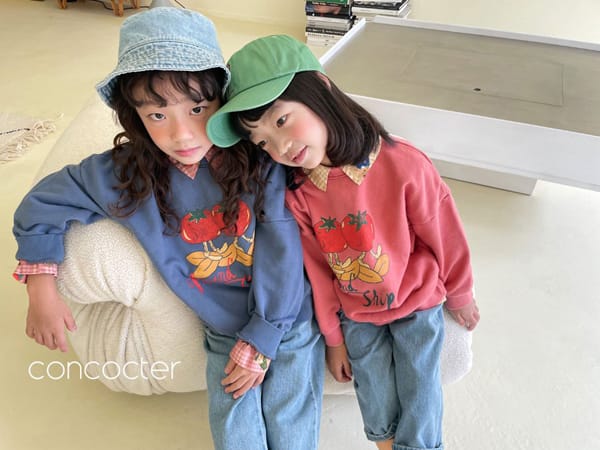 CONCOCTER - Korean Children Fashion - #Kfashion4kids - Vintage Tomato Sweatshirt - 12