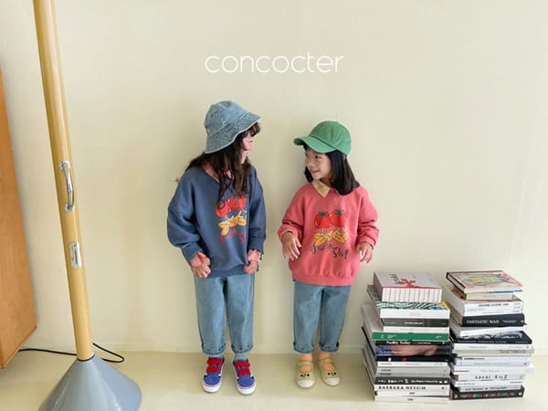 CONCOCTER - Korean Children Fashion - #Kfashion4kids - Vintage Tomato Sweatshirt - 3
