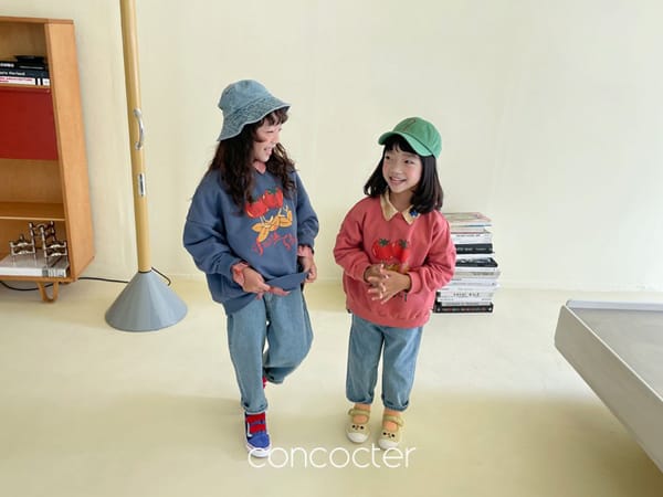 CONCOCTER - Korean Children Fashion - #Kfashion4kids - Vintage Tomato Sweatshirt - 4
