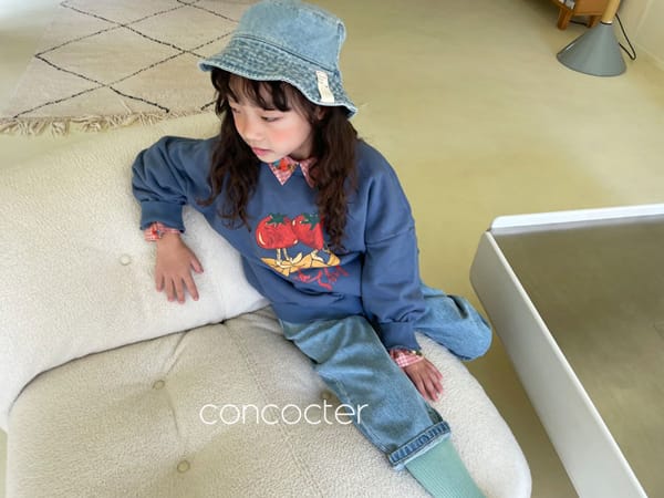 CONCOCTER - Korean Children Fashion - #Kfashion4kids - Vintage Tomato Sweatshirt - 9