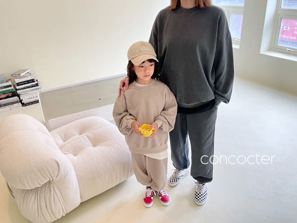 CONCOCTER - Korean Children Fashion - #Kfashion4kids - Adult Pigment Top Bottom Set - 12