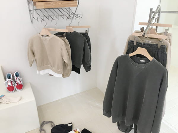 CONCOCTER - Korean Children Fashion - #Kfashion4kids - Adult Pigment Top Bottom Set - 3