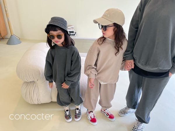 CONCOCTER - Korean Children Fashion - #Kfashion4kids - Adult Pigment Top Bottom Set - 8