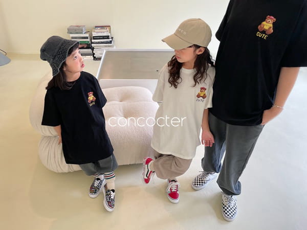 CONCOCTER - Korean Children Fashion - #Kfashion4kids - Adult Cutie Bear Long Tee - 6