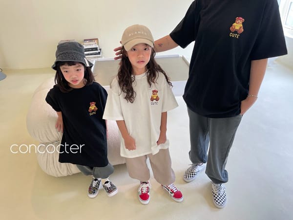 CONCOCTER - Korean Children Fashion - #Kfashion4kids - Adult Cutie Bear Long Tee - 7