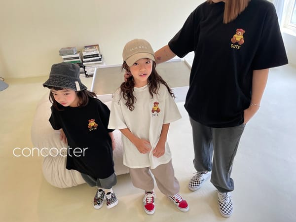 CONCOCTER - Korean Children Fashion - #Kfashion4kids - Adult Cutie Bear Long Tee - 8