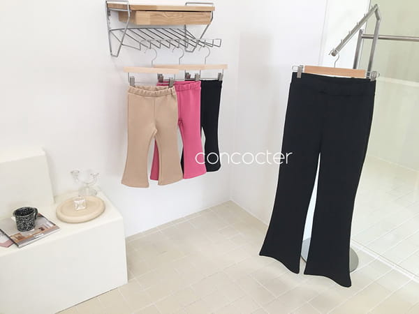CONCOCTER - Korean Children Fashion - #Kfashion4kids - Adult Pretty Line Bootscut Pants